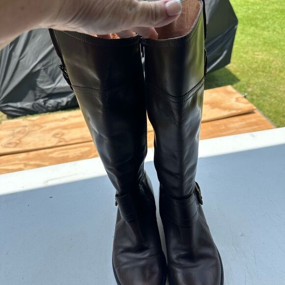 Corsa Como Elegant Brown Leather Riding Boots - Picture 4 of 9